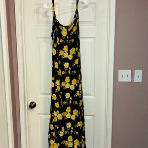 Torrid floral maxi trapeze dress